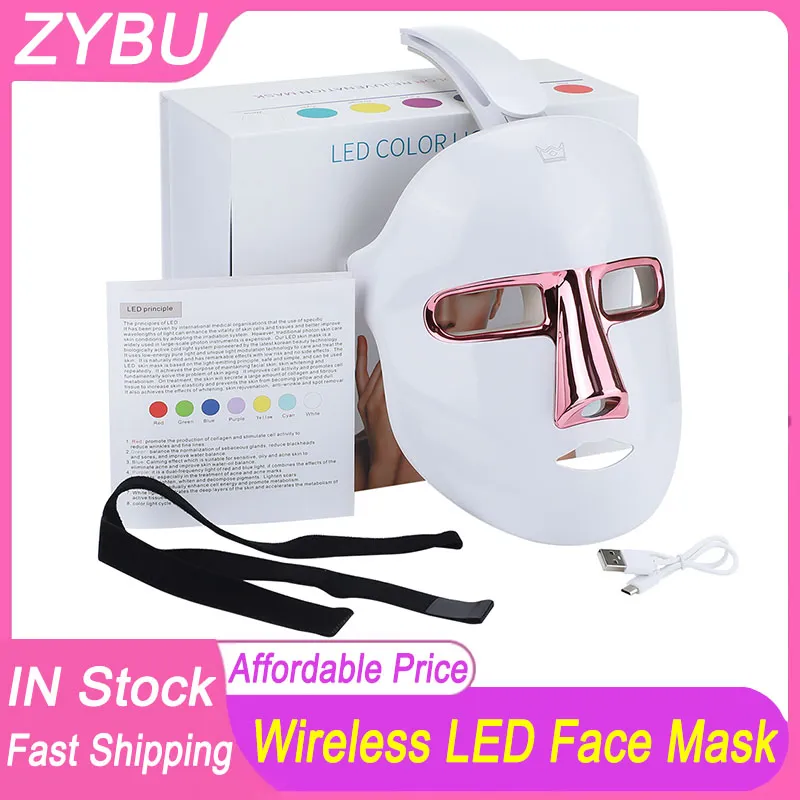GlowLuxe LED face mask with retail box
