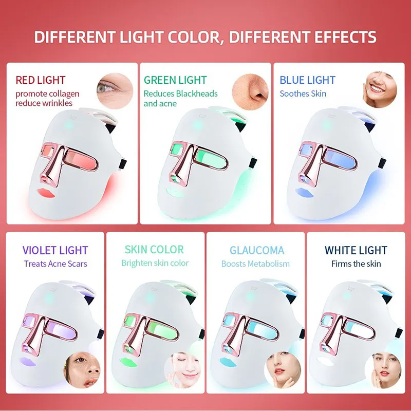 7 light colors and their skin benefits